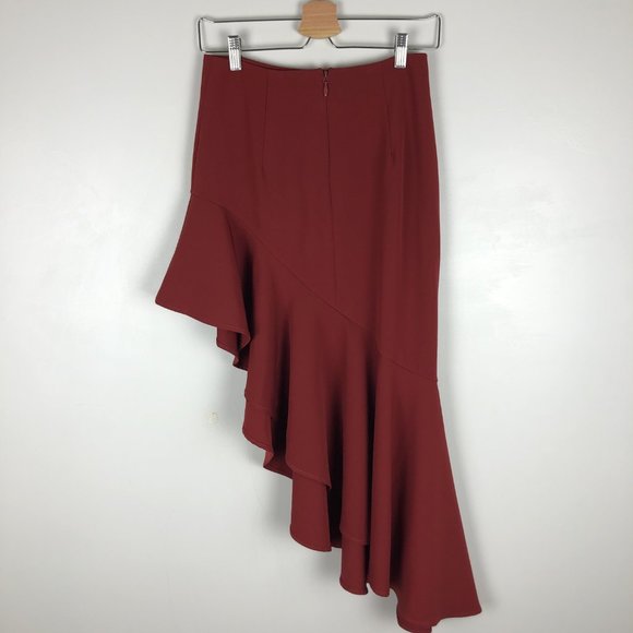 Style Stalker Ayden Skirt Rust Red Orange Sz XS - Picture 7 of 8